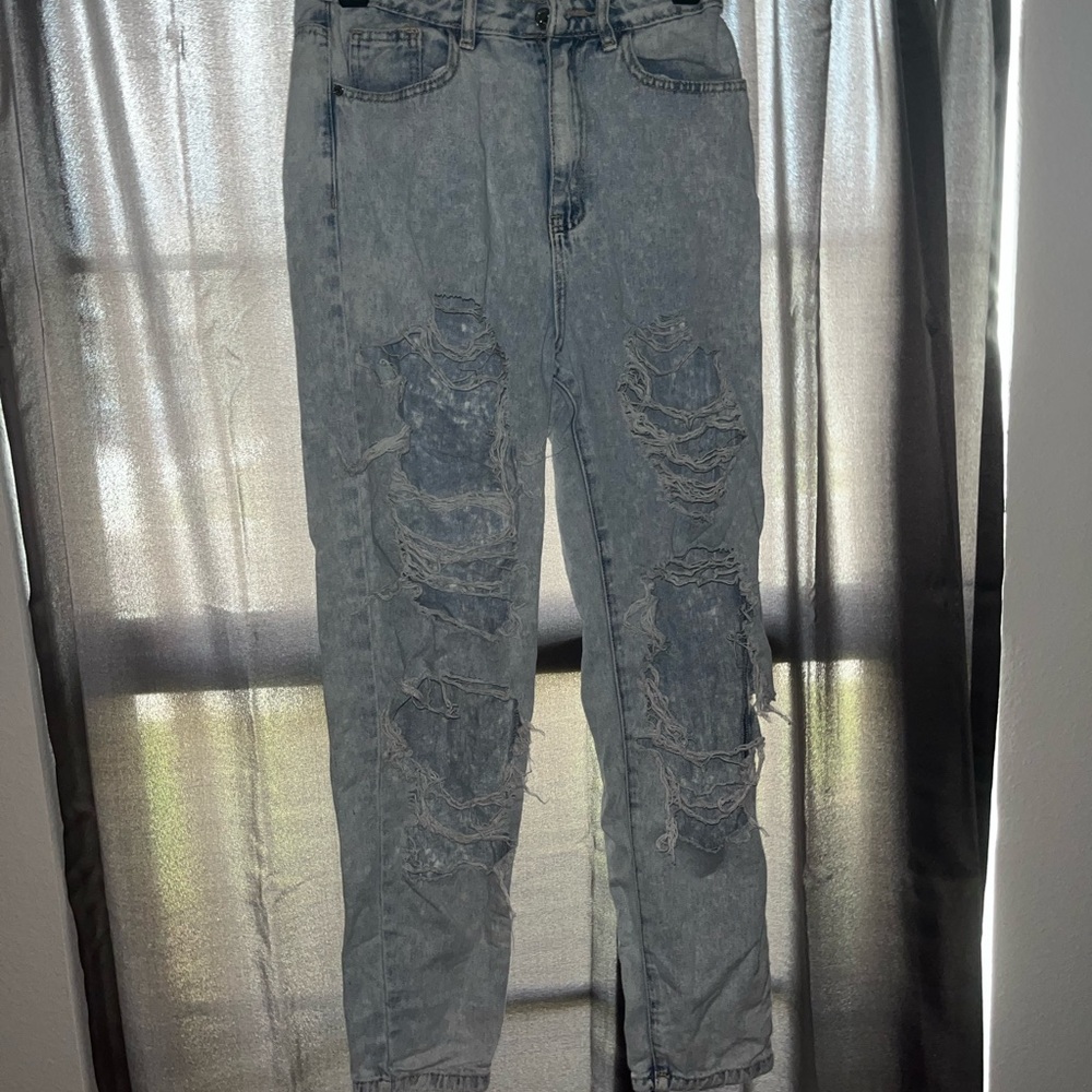 Missguided riot ripped distressed jeans